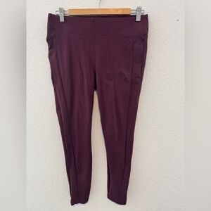 LOFT Deep Burgundy Leggings